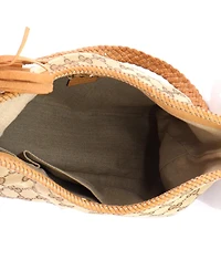 Pre-Owned Gucci Medium Marrakech Hobo Gg Canvas