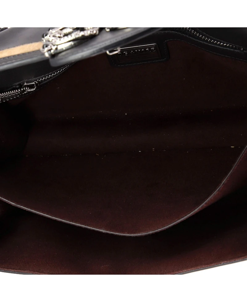 Pre-Owned Dolce & Gabbana Small Amore Flap Shoulder Bag Leather with Suede