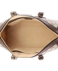 Pre-Owned Gucci Medium Ophidia Boston Bag Gg Coated Canvas