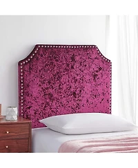 DormCo Bevel Tacked Plush Headboard - Velvet Crush