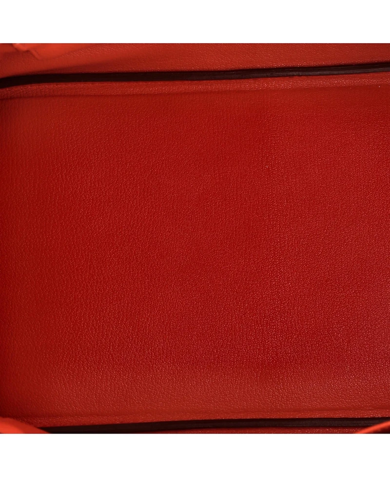 Pre-Owned Hermes Birkin 35 Handbag Orange Togo with Palladium Hardware