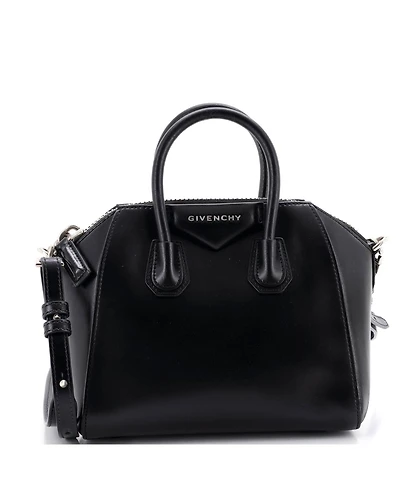 Pre-Owned Givenchy Mini Antigona Bag Glazed Leather
