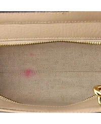 Pre-Owned Gucci Small Ophidia Cut Out Handle Bag Gg Coated Canvas with Leather