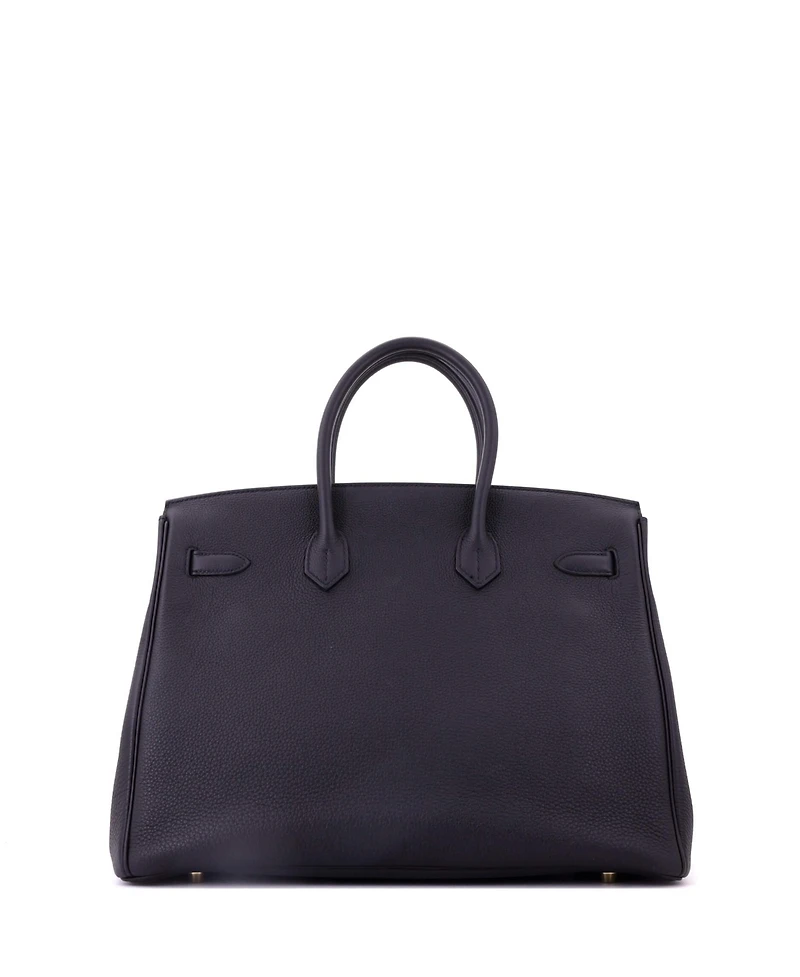 Pre-Owned HERMES Birkin 35 Handbag Togo with Gold Hardware