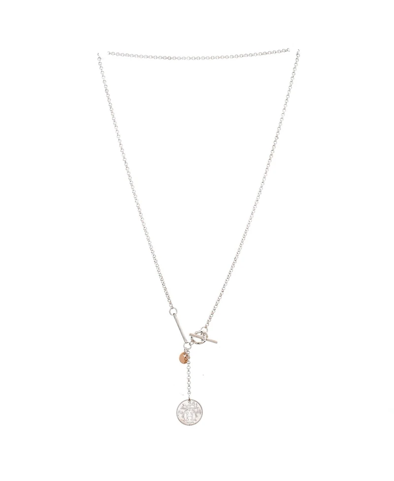 Pre-Owned HERMES Ex-Libris Long Necklace