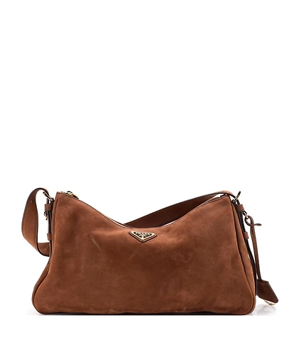 Pre-Owned Prada Large Aimee Shoulder Bag Nubuck