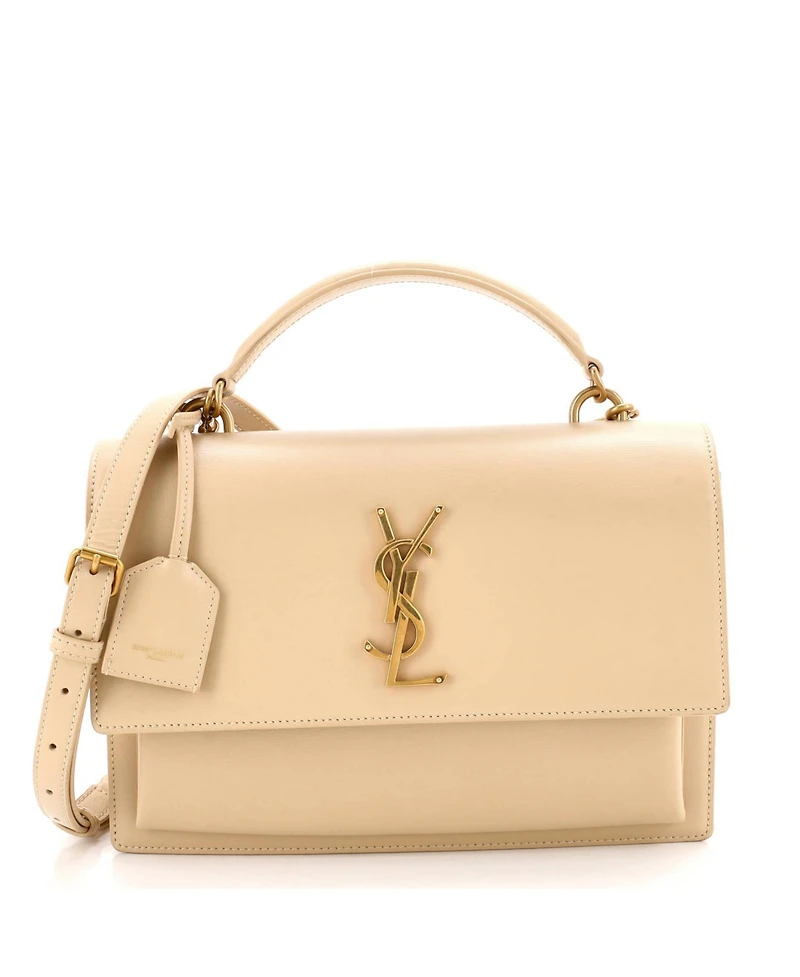 Pre-Owned Saint Laurent Medium Sunset Top Handle Shoulder Bag Leather