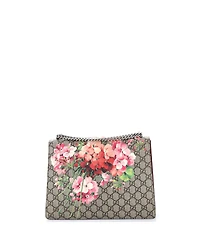 Pre-Owned Gucci Medium Dionysus Bag Blooms Print Gg Coated Canvas