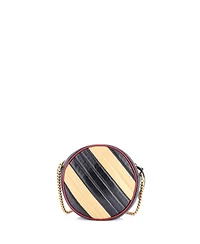 Pre-Owned Gucci Mini Gg Marmont Round Shoulder Bag Diagonal Quilted Leather