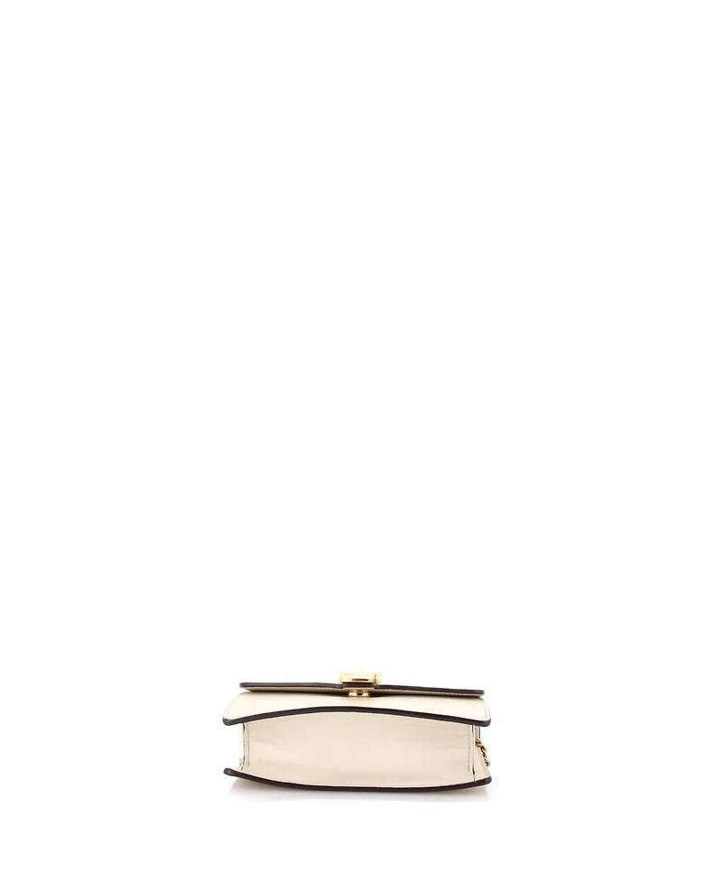 Pre-Owned Gucci Super Mini Sylvie Chain Shoulder Bag Leather