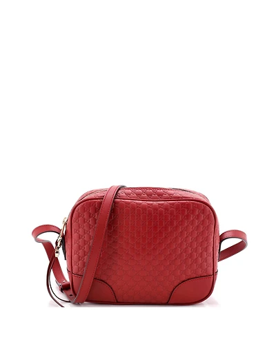 Pre-Owned Gucci Mini Bree Disco Crossbody Bag Microguccissima Leather