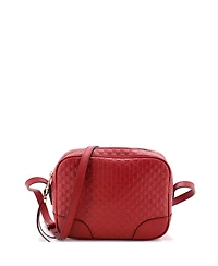Pre-Owned Gucci Mini Bree Disco Crossbody Bag Microguccissima Leather