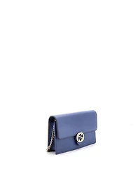 Pre-Owned Gucci Interlocking Wallet on Chain Leather