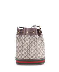 Pre-Owned Gucci Medium Ophidia Bucket Bag Gg Coated Canvas