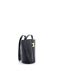 Pre-Owned Celine Triomphe Bucket Bag Shiny Calfskin