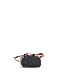 Pre-Owned Celine Mini Folco Backpack Triomphe Coated Canvas