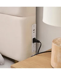 DormCo Tavira Allure Right Side Outlet Headboard - Cloud Plush