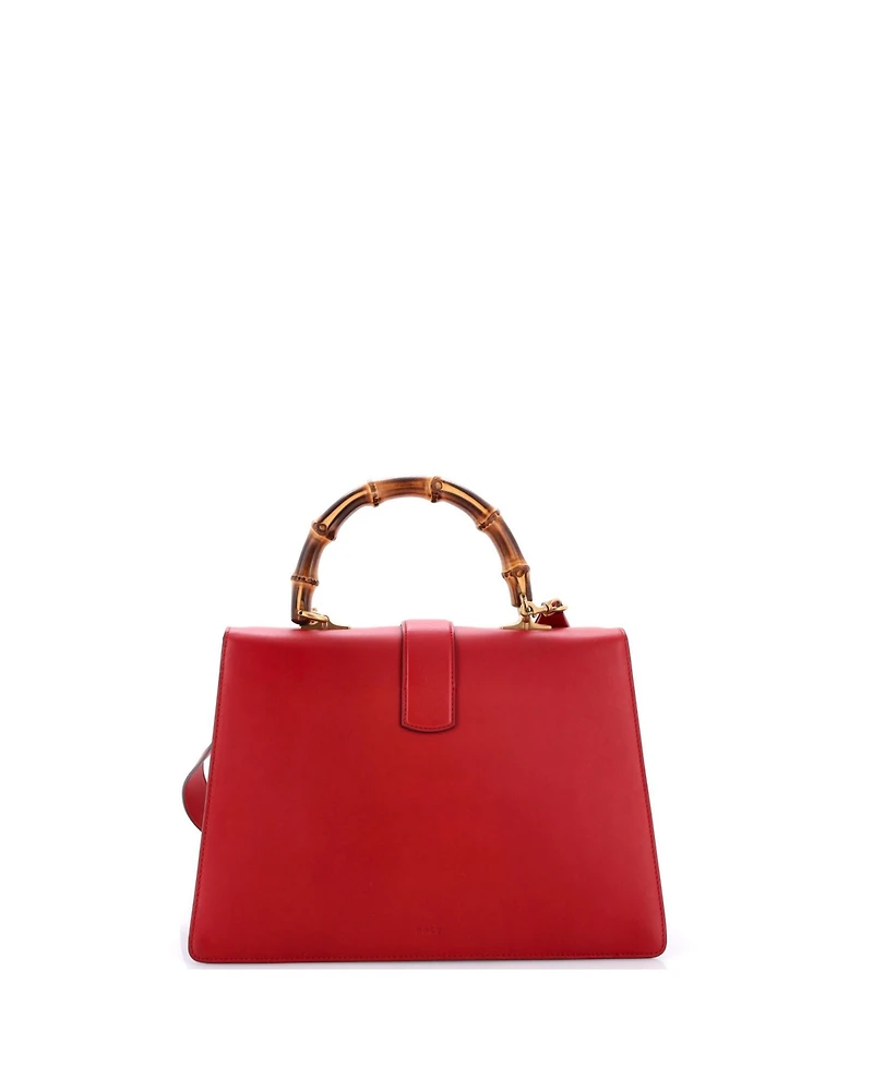 Pre-Owned Gucci Large Dionysus Bamboo Top Handle Bag Leather