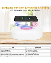 Neewer Uv Light Sanitizer Box Portable 10W Phone Wireless Charging Disinfection Lamp with Aroma Diffuser Sterilizing Box For Jewelry Watch Wallet Keys