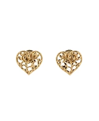 Pre-Owned Tiffany & Co Paloma Picasso Olive Leaf Heart Stud Earrings