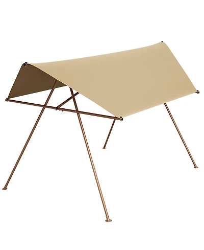 Mondawe Hexagonal Shade Sail Canopy with Upf 50+ Waterproof Fabric and Metal Frame