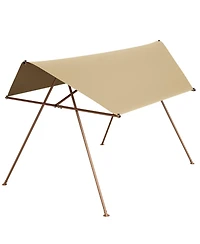 Mondawe Hexagonal Shade Sail Canopy with Upf 50+ Waterproof Fabric and Metal Frame