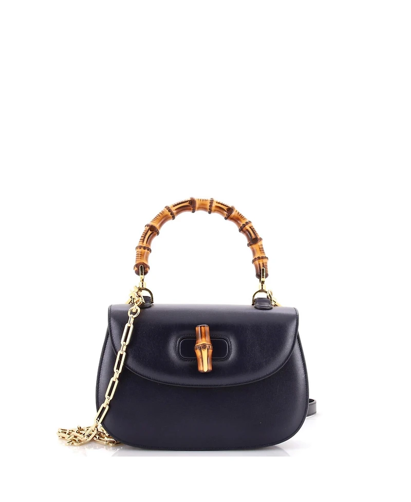 Pre-Owned Gucci Medium Bamboo 1947 Top Handle Bag Leather