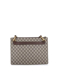 Pre-Owned Gucci Courrier Messenger Bag Gg Coated Canvas with Applique
