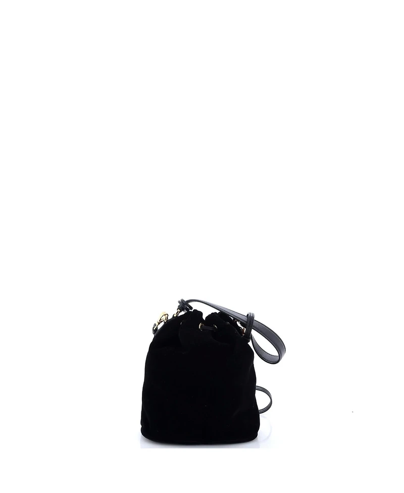 Pre-Owned Prada Mini Top Handle Bucket Bag Velvet