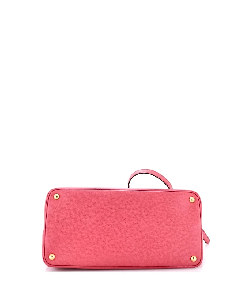 Pre-Owned Prada Medium Cuir Double Tote Saffiano Leather