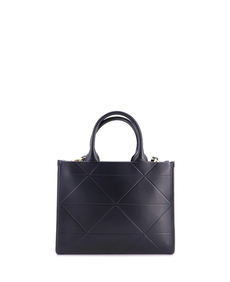 Pre-Owned Prada Small Symbole Shopper Tote Embossed Leather