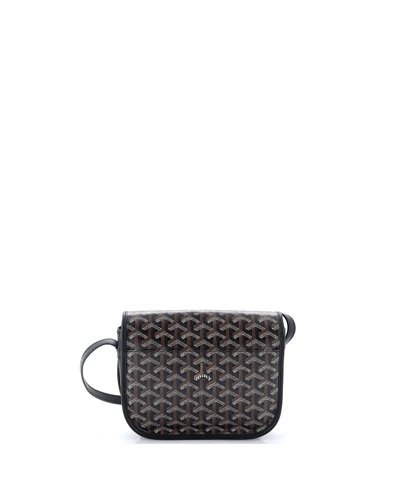 Pre-Owned Goyard Pm Belvedere Messenger Bag Coated Canvas with Leather