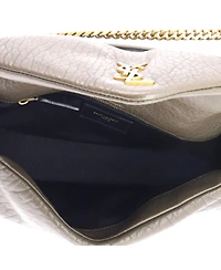 Pre-Owned Saint Laurent Medium Calypso Flap Bag Leather