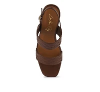 mohana quilted high wedge heel sandals