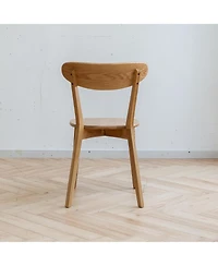 sumyeg Solid Oak Dining Chair with Fas Grade Wood Frame for Dining Room and Living Room
