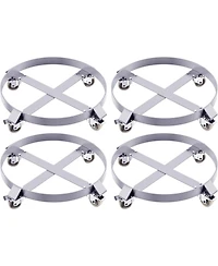 gaomon 4 Pack 55 Gallon Drum Dolly 1000 lb Capacity Heavy Duty Steel Drum Caddy with 4 Swivel Casters Barrel Cart for Warehouse