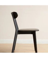 sumyeg Solid Oak Dining Chair with Fas Grade Wood Frame for Dining Room and Living Room