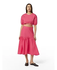 Scotch & Soda Women's High Rise Maxi Skirt