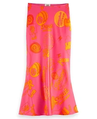 Scotch & Soda Women's Satin Midi Skirt