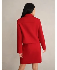 Hobbs London Women's Nessie Boxy Collard Jacket