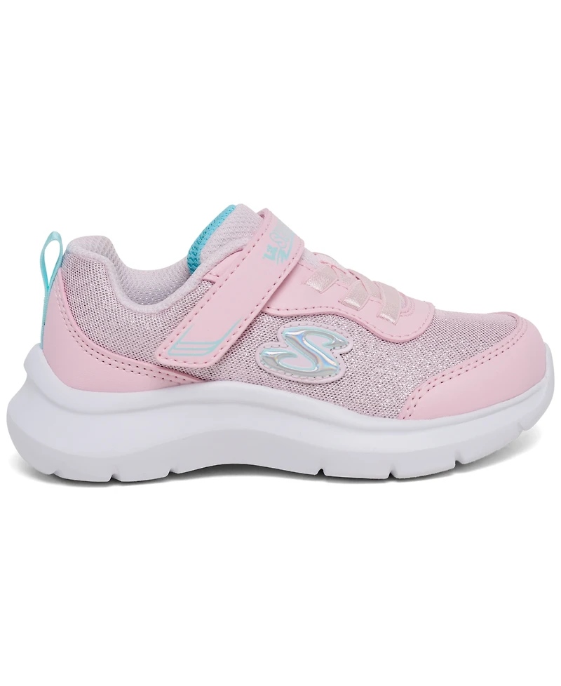 Skechers Toddler Girls Skech Fast - Sparkling Sister Fastening Strap Lifestyle Sneakers from Finish Line