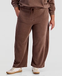 And Now This Plus Fleece High-Rise Drawstring Pants, Macy's Exclusive