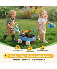 Xdovet Children's Gardening Cart Set Outdoor Educational Toy Tool Gift Box The Perfect Choice for Beach Yard Play Safe and Durable