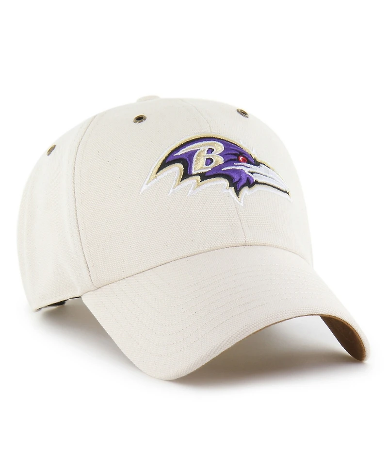 Carhartt x '47 Men's Natural Baltimore Ravens Undyed Clean Up Adjustable Hat