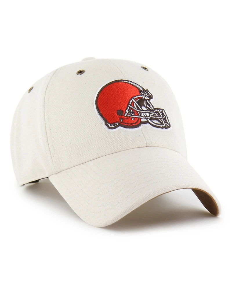 Carhartt x '47 Men's Natural Cleveland Browns Undyed Clean Up Adjustable Hat