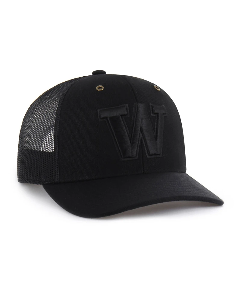Carhartt x '47 Men's Black Washington Huskies Trucker Adjustable Hat