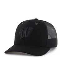 Carhartt x '47 Men's Black Wisconsin Badgers Trucker Adjustable Hat