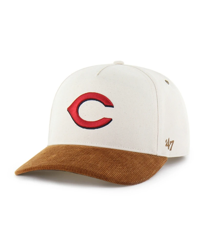 Carhartt x '47 Men's Natural/Brown Cincinnati Reds Undyed Relaxed Hitch Adjustable Hat