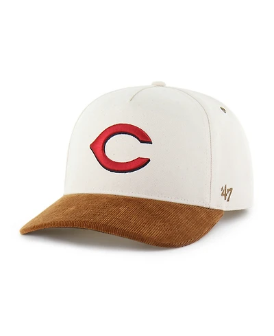 Carhartt x '47 Men's Natural/Brown Cincinnati Reds Undyed Relaxed Hitch Adjustable Hat