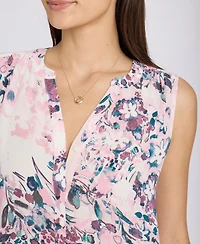 Nydj Women's Sleeveless Pintuck Top